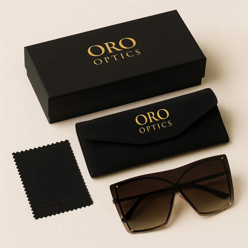 Fashion Oversized Sunglasses Women   Rimless Square Sun